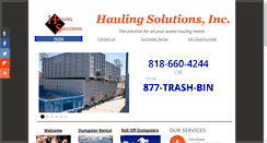 Desktop Screenshot of haulingsolution.com